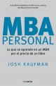 Imagen de MBA personal. Lo que se aprende en un MBA por el precio de un libro