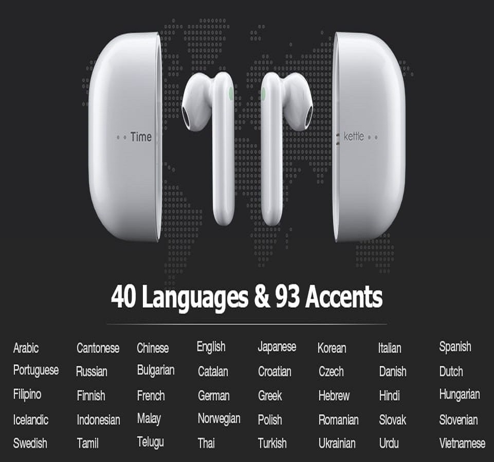 Estos auriculares inalámbricos ofrecen traducción simultánea bidireccional  en 40 idiomas